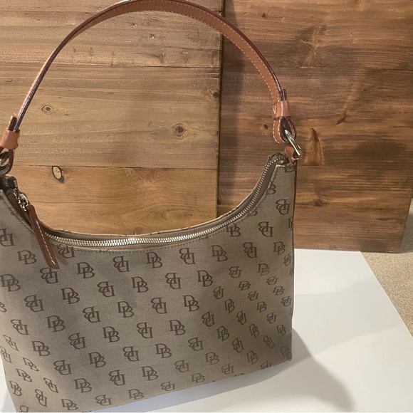 Dooney & Bourke Handbags - Dooney & Bourke Brown Monogram Shoulder Bag
